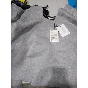 JW Anderson-Cutout Detail Asymmetric Top- Silver-LG